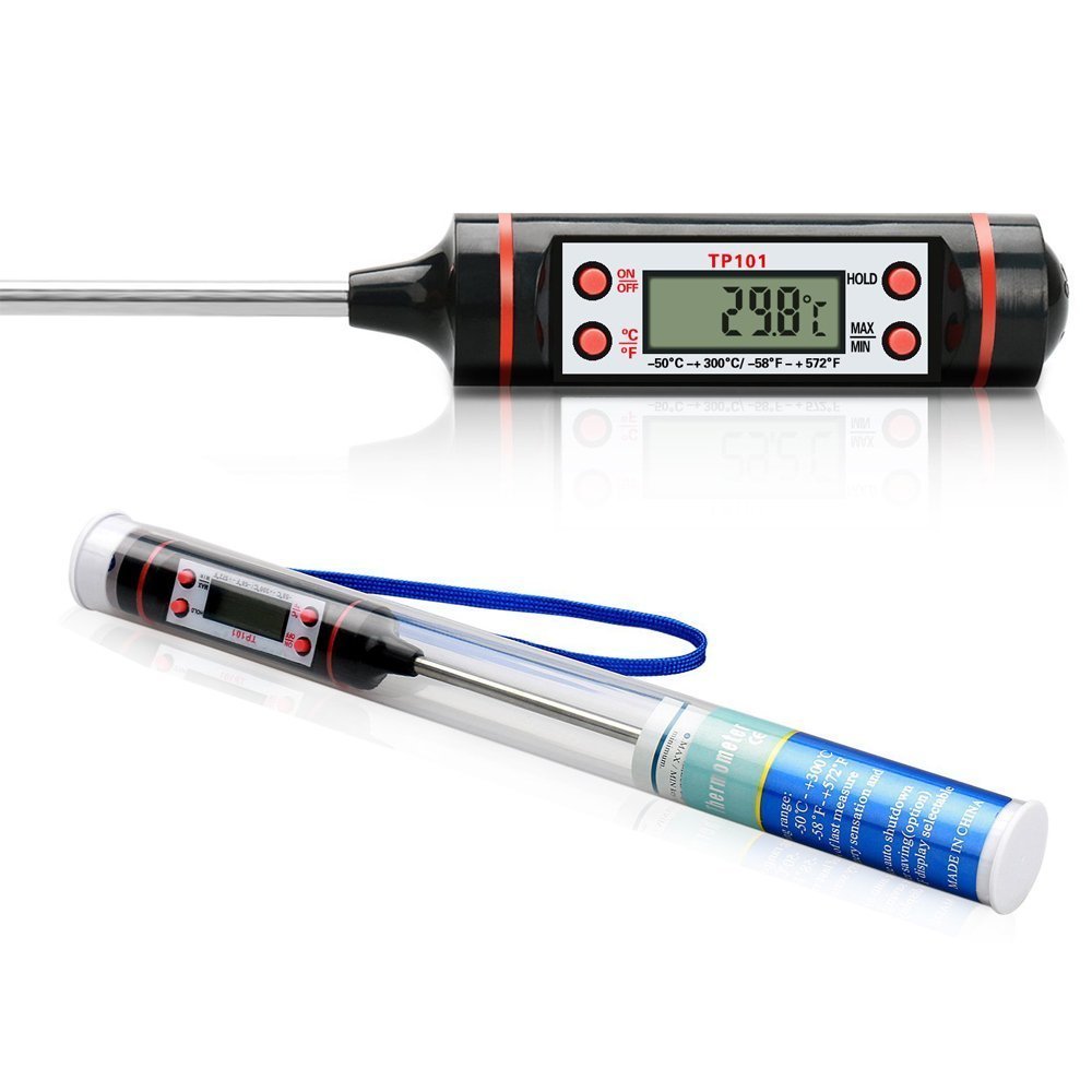 Termómetro Digital con sonda para cocina, líquidos y sólidos