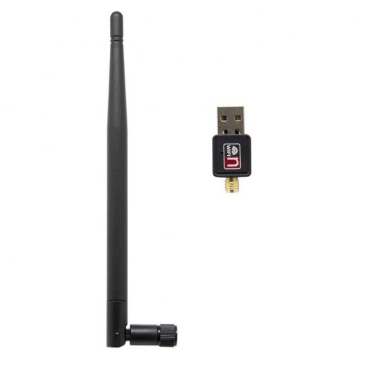 Adaptador Wifi USB con Antena 300 Mbps Unotec