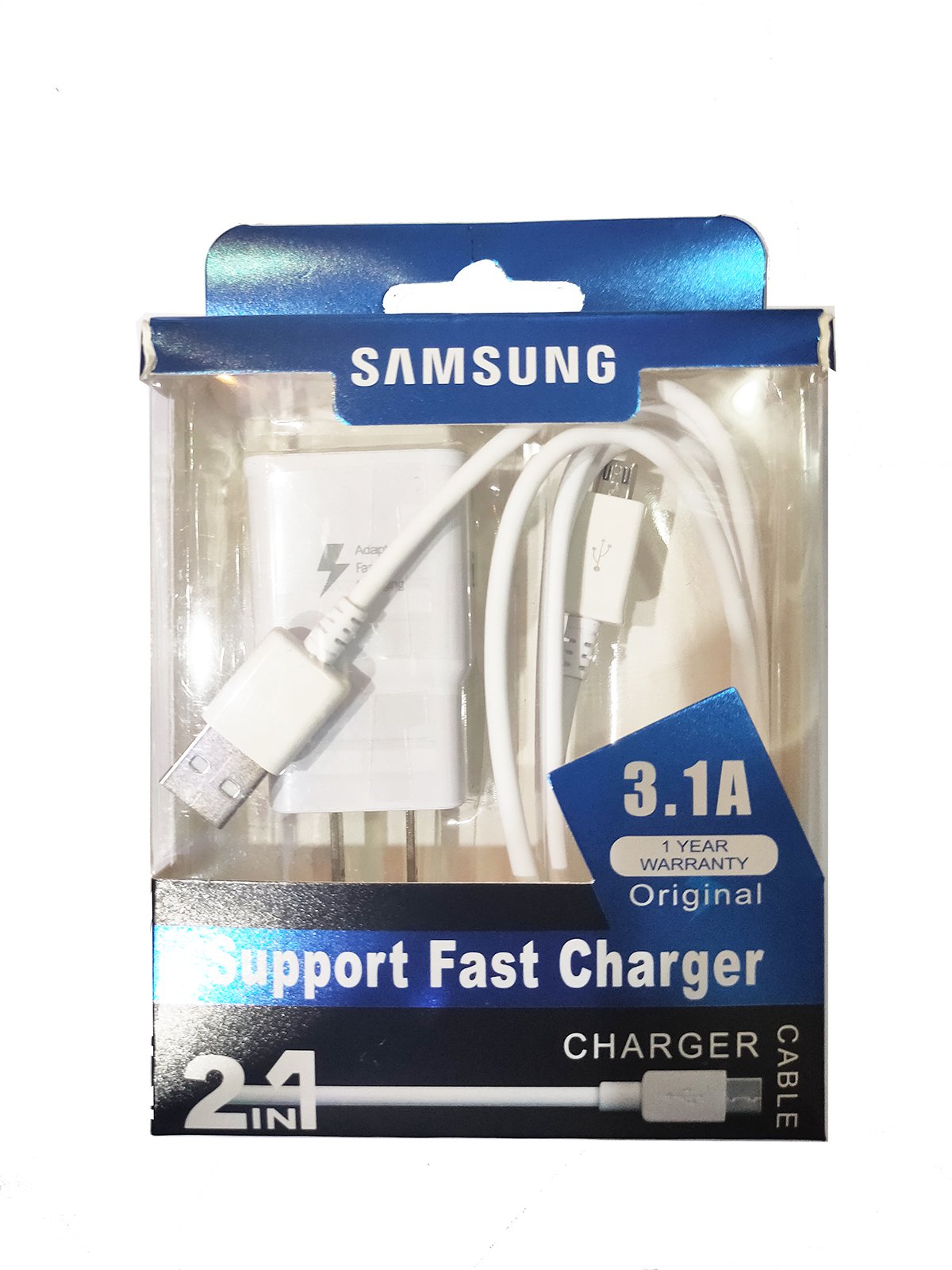 Cargador Samsung micro USB carga rápida 3.1A