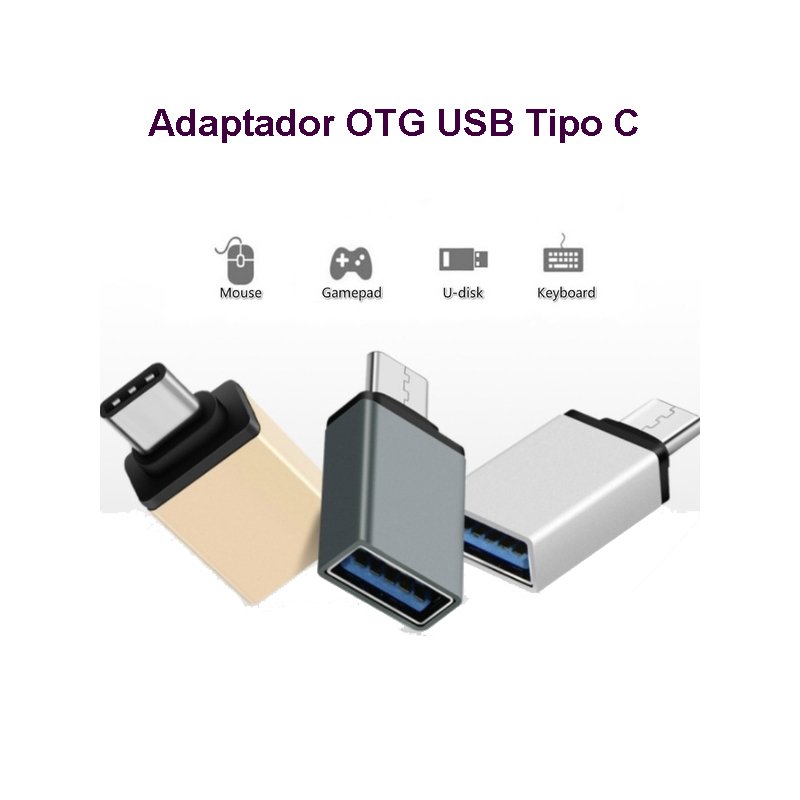 Adaptador OTG para teléfonos y tabletas USB tipo C