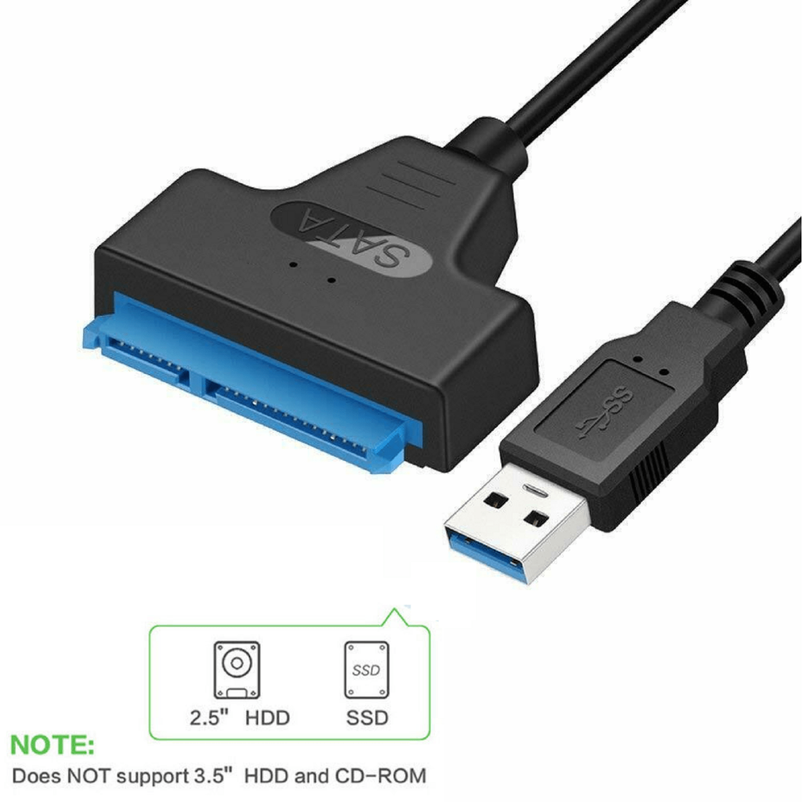 Cable adaptador de disco duro USB 3.0 a 2.5 