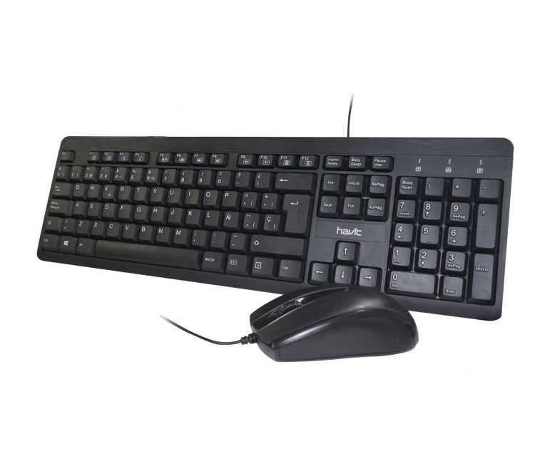 Combo de teclado y ratón alámbrico Havit KB611CM